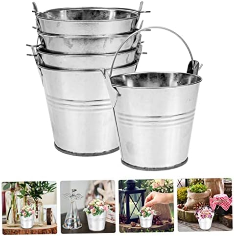 BESPORTBLE 5pcs Rustic Iron Flower Bucket Handles for Decor