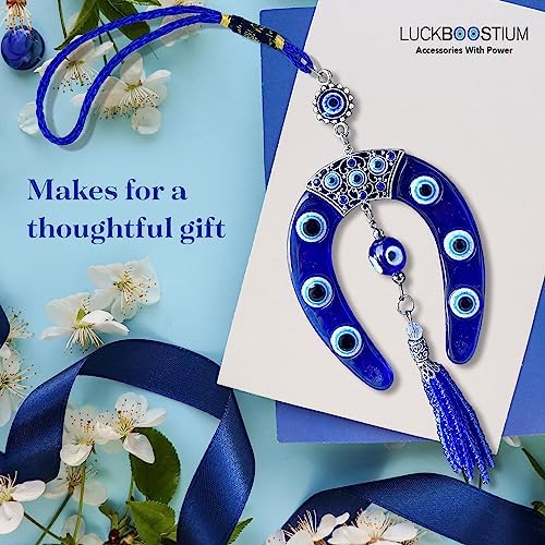 LUCKBOOSTIUM Evil Eye Horseshoe Charm Hanging Ornament