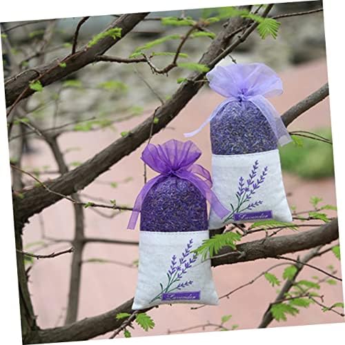 22Pcs Lavender Sachet Bags with Handmade Floral Design for Home and Car Decoration