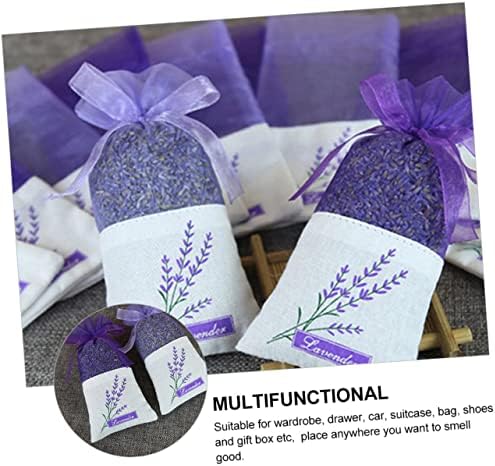 Homoyoyo 22Pcs Lavender Sachet Bags Aromatic Air Freshener for Wardrobe and Drawers