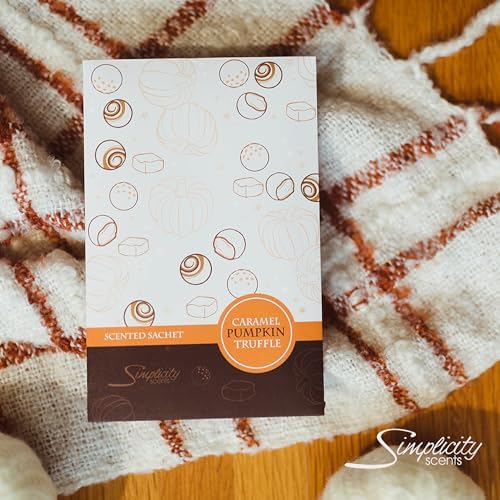 Floral Simplicity Caramel Pumpkin Truffle Scented Sachets Pack of 3
