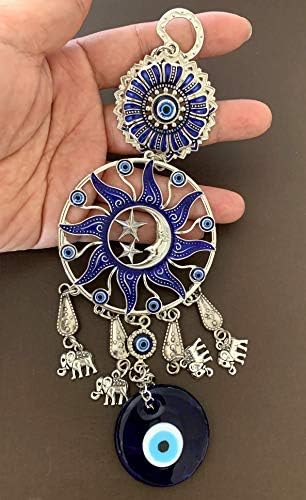 Turkish Blue Evil Eye Wall Hanging Decor Amulet Ornament CL17