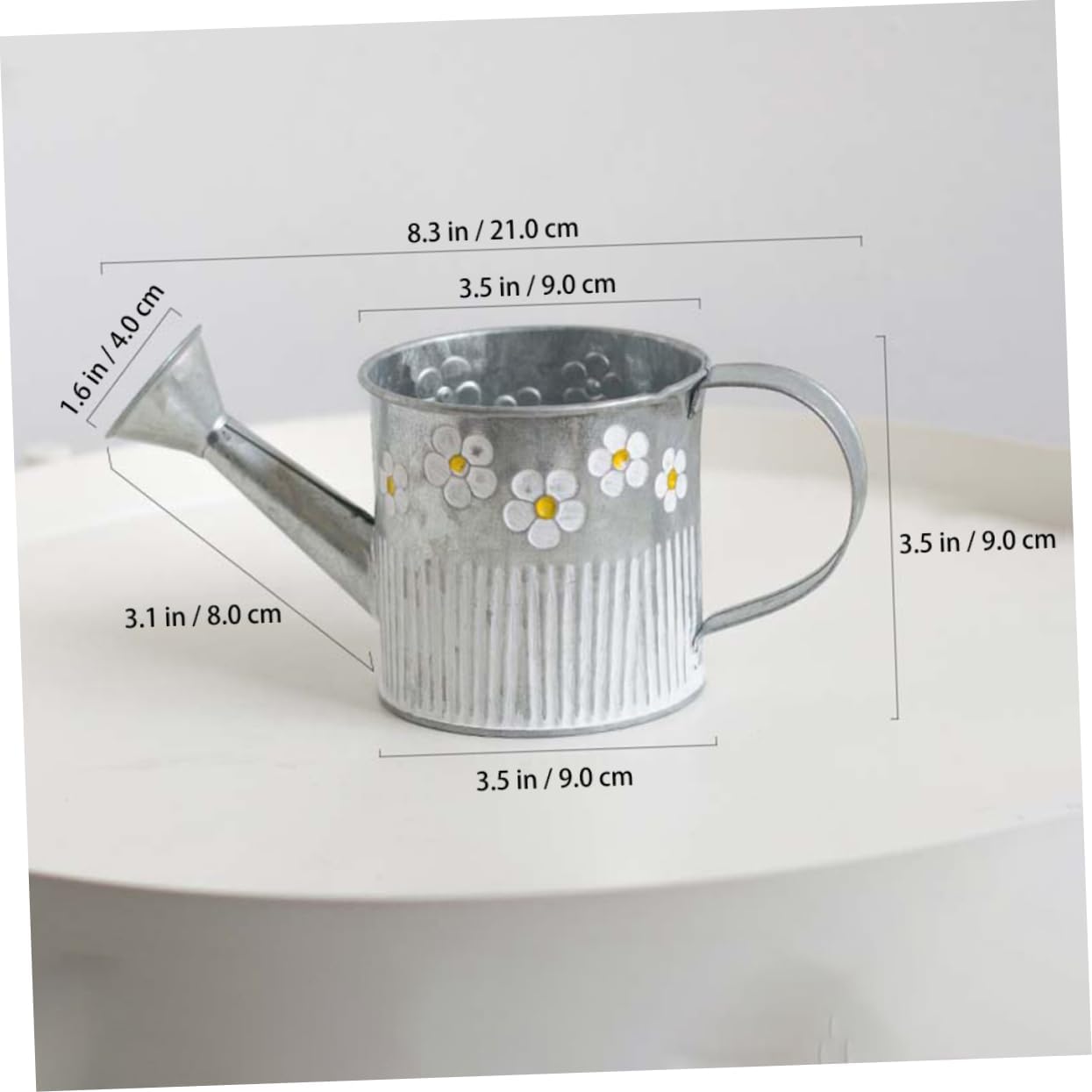 Iron Watering Pot Flower Vase for Home Decor