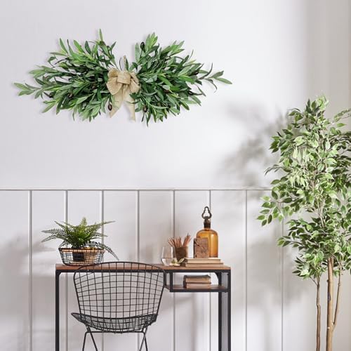 Wnvivi 236 Inch Artificial Olive Flower Swags Wreath