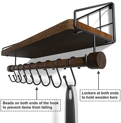 Alsonerbay Floating Shelf Wall-Mounted Kitchen Organizer