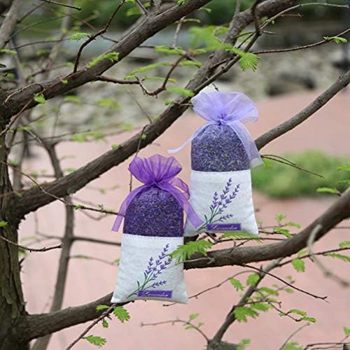 Lavender Sachet Bags 30pcs Deep Purple Porcelain Embroidery