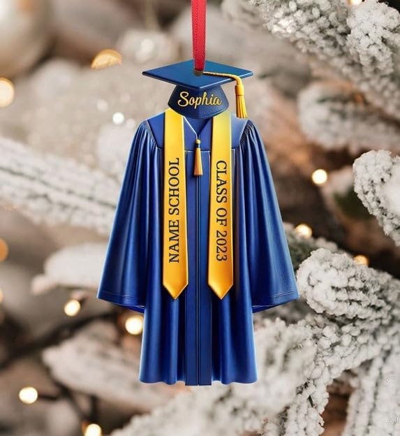 Personalized 2025 Graduation Ornament College High School Class of 2025 Gift