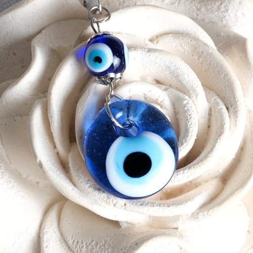 BCS Blue Evil Eye Charm Car Hanging Ornament 1