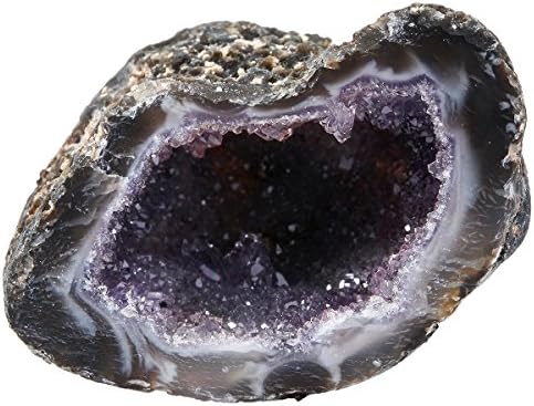 Rockcloud Natural Raw Healing Crystal Druzy Geode Agate Mineral Specimen