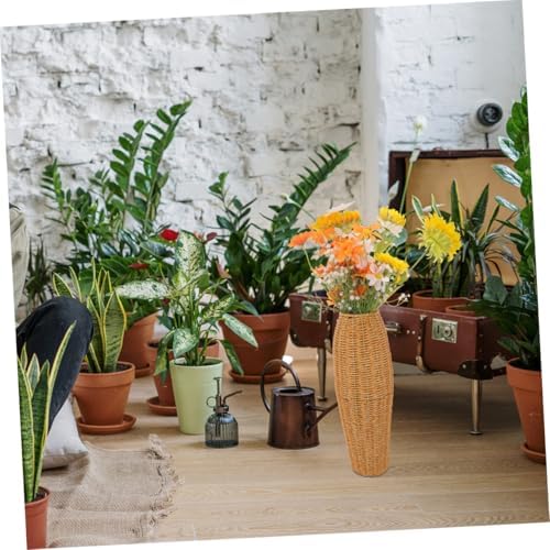2pcs Rustic Woven Vase for Living Room Decor