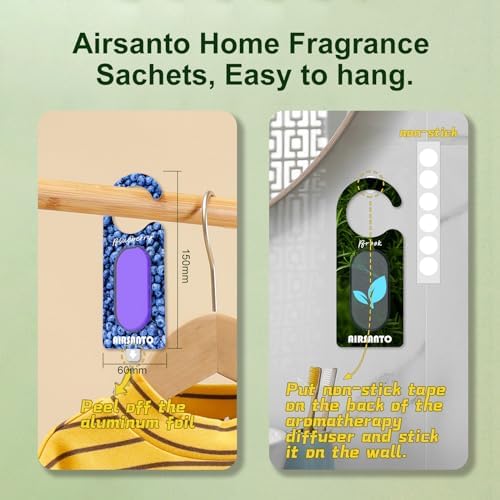Airsanto Fresh Scent Sachets Pack of 2 Blueberry Brook