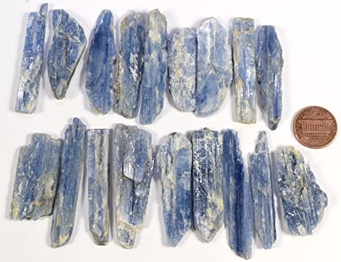 HQRP Blue Kyanite Blade Slice Natural Rough Gemstone Crystal Mineral Collectible Specimen