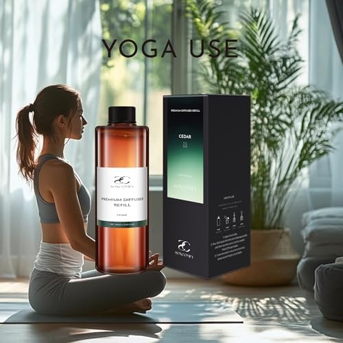 SOXCOMFY Cedar Diffuser Oil 845 Floz Luxury Home Fragrance