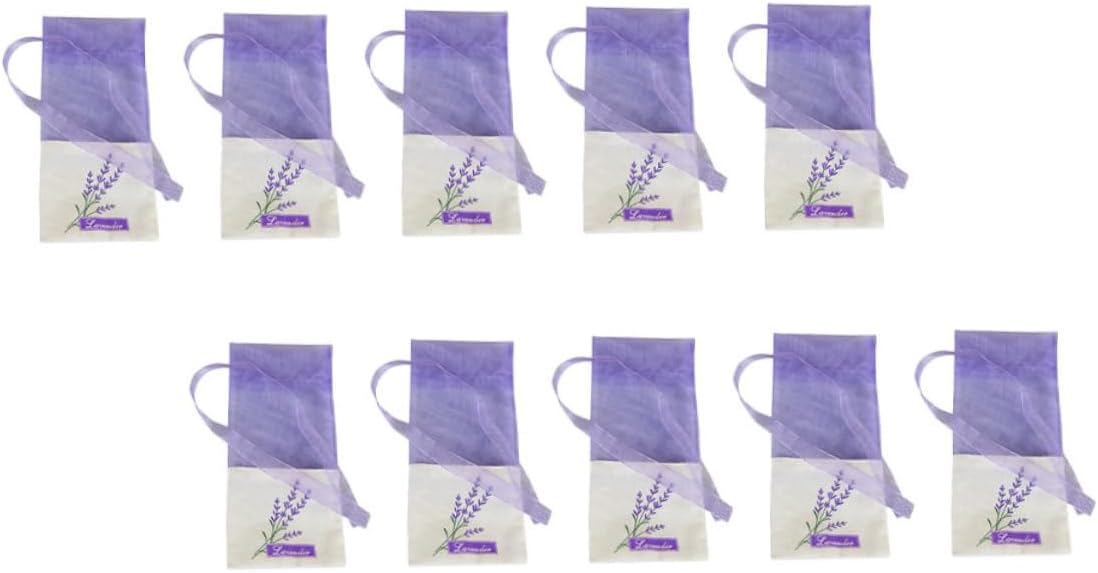 22Pcs Lavender Sachet Bags with Handmade Floral Design for Home and Car Decoration