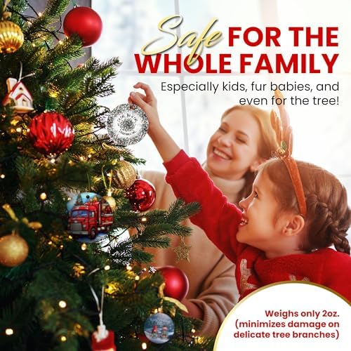 Im Fine This is Fine Everythings Fine Funny Christmas Ornament 3 Round PVC