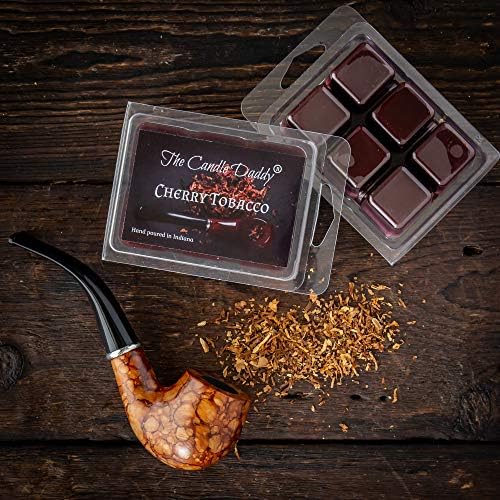 Cherry Tobacco Scented Wax Melt - 6 Cubes - 2 Ounces - Made in USA