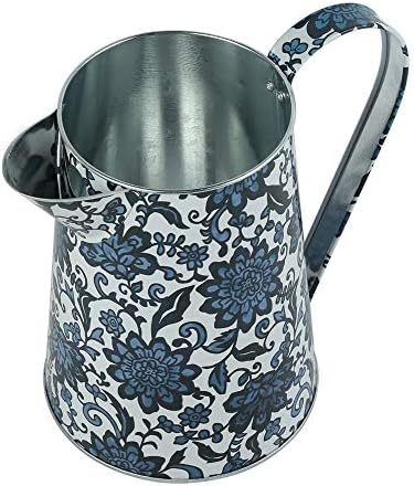 Shabby Chic Galvanized Metal Vase for Home Dcor