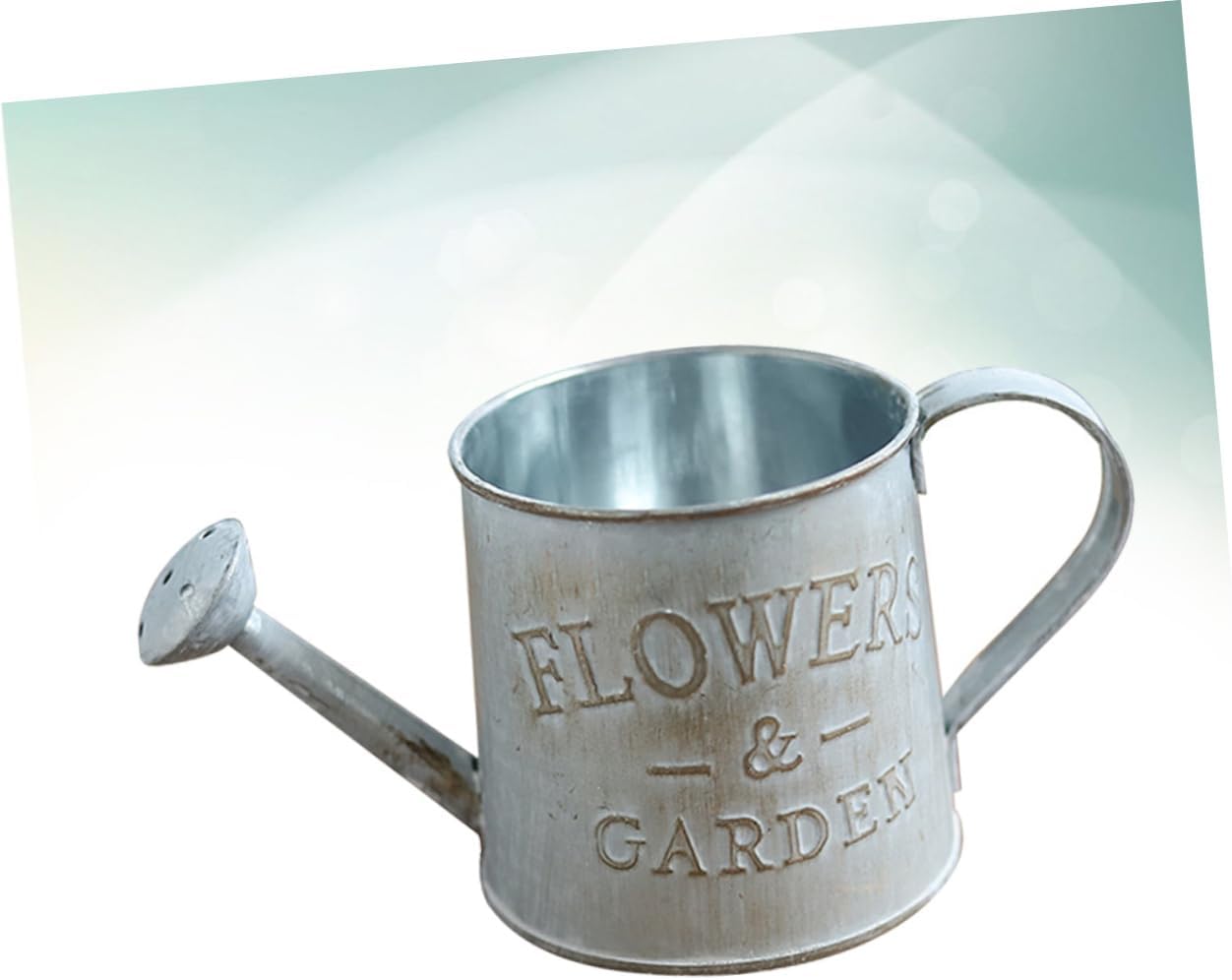 VOSAREA Iron Flower Pot Outdoor Decorative Vase