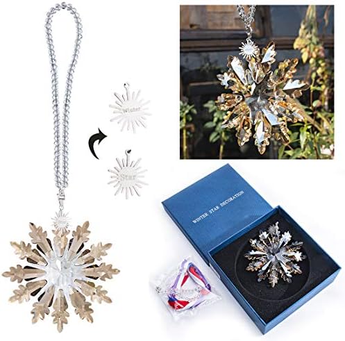 2025 Champagne Glass Christmas Snowflake Ornament