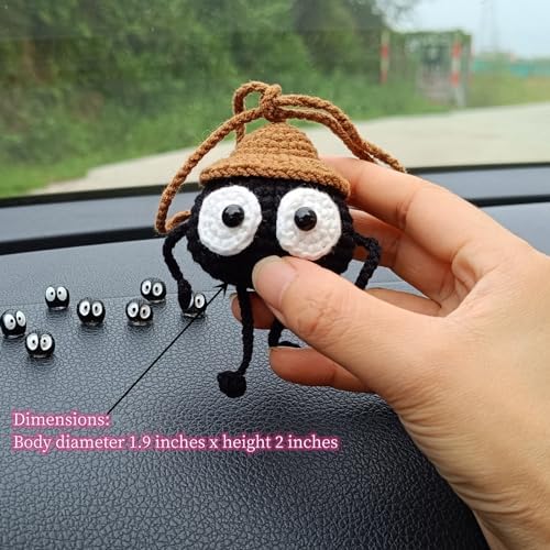 Cute Soot Sprite Car Decor Dashboard Hanging Ornament