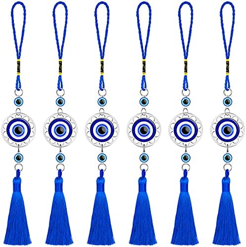 Hicarer Blue Resin Evil Eye Car Hanging Ornament Set