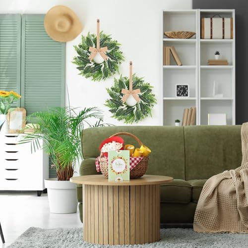 6PCS 9 Inch Mini Eucalyptus Wreaths for Cabinets