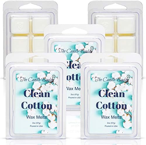 Clean Cotton Scented Wax Cubes - 2 Ounces 6 Pieces Gift for All