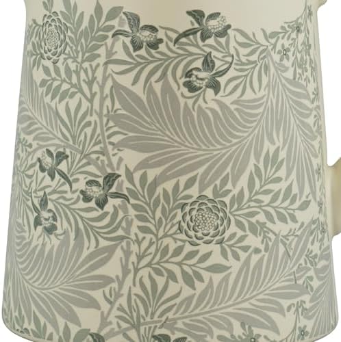 Larkspur Sage Green and Ivory Ceramic Water Pitcher
