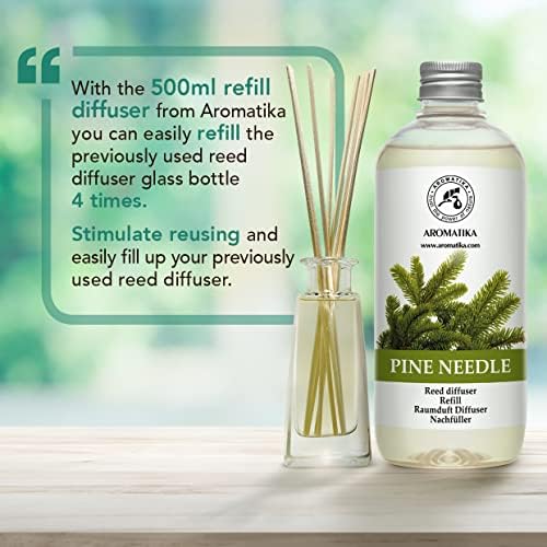 Pine Diffuser Refill 17 Fl Oz - Natural Essential Oil for Fresh Aroma