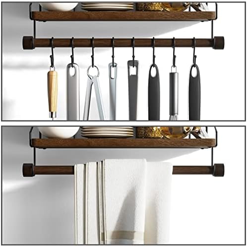 Alsonerbay Floating Shelf Wall-Mounted Kitchen Organizer