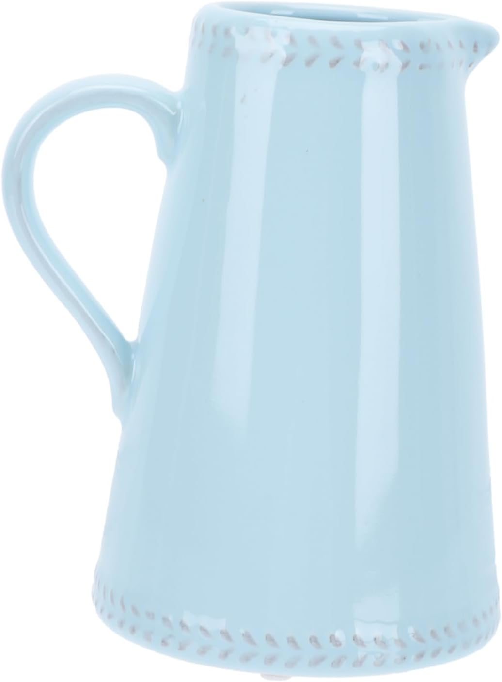 1 Pc Chic Blue Ceramic Flower Vase Elegant Home Decor