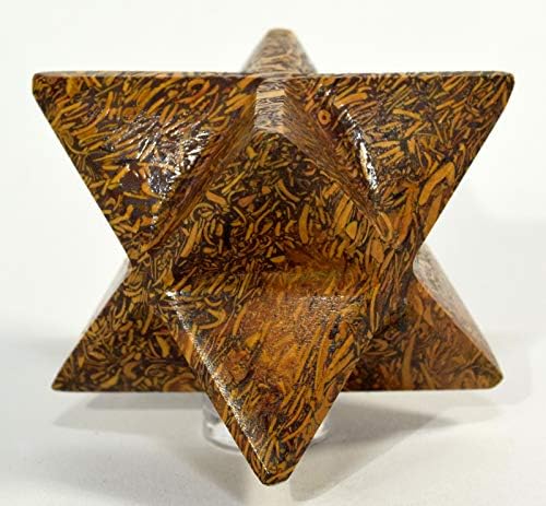 HQRP 27 Inch Mariyam Jasper 8 Point Star with Clear Quartz Pebble