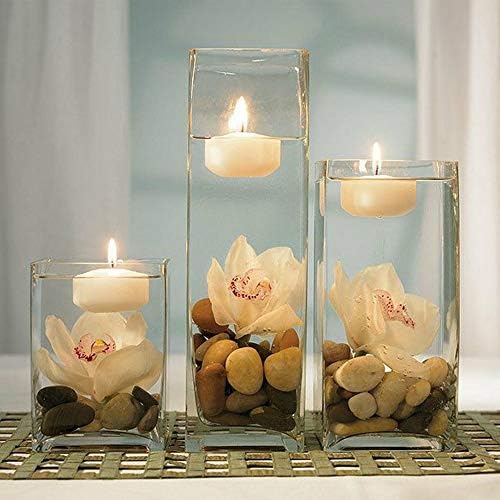 WGV Rectangle Block Vase 6x4x8 Inches Clear Glass