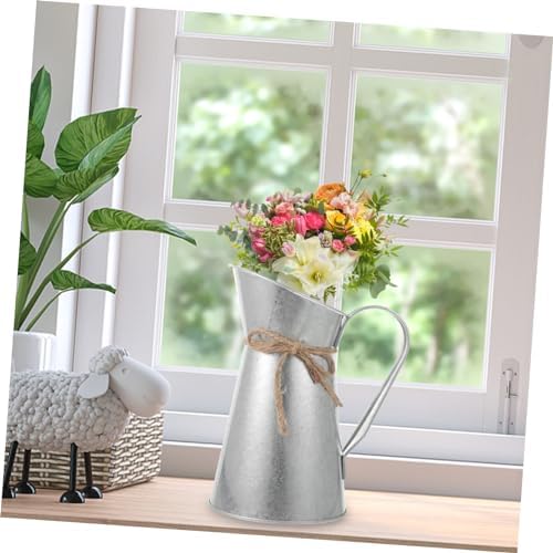 Retro European-Style Dried Flower Iron Bucket Decorative Vase
