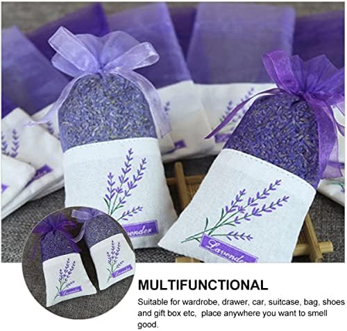 COHEALI 22Pcs Lavender Sachet Bags Empty Organza Pouches with Ribbon