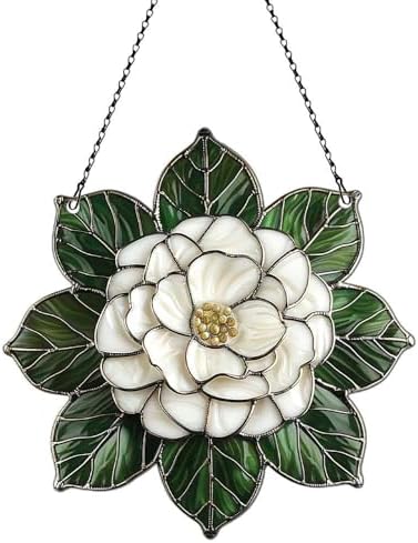 Camellia Flower Acrylic Ornament Hanging Decor