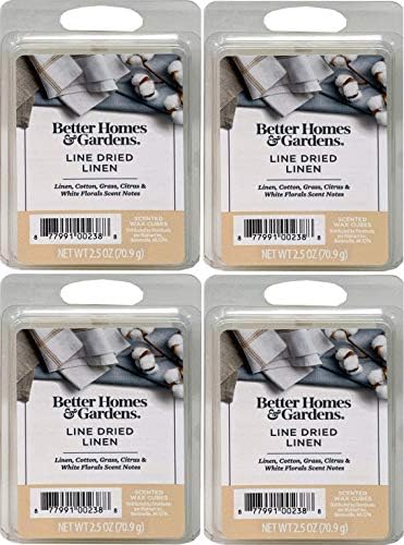 Better Homes and Gardens Dried Linen Scented Wax Cubes 4 Pack