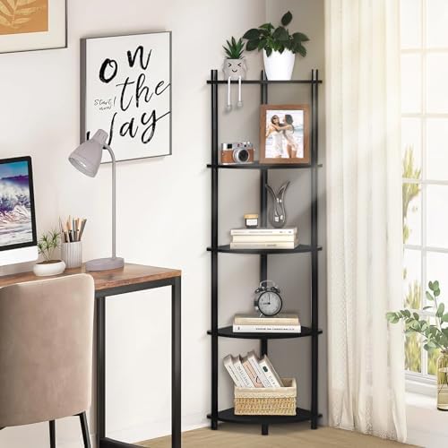 YGYQZ 5 Tier Wood Corner Shelf Stand