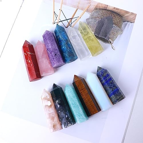 PEKMAR Green Fluorite Crystal Tower Home Decoration