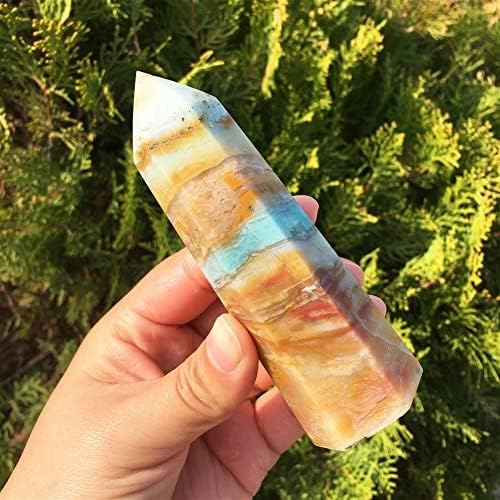 PEKMAR Natural Polished Amazonite Obelisk Crystal for Home Decor