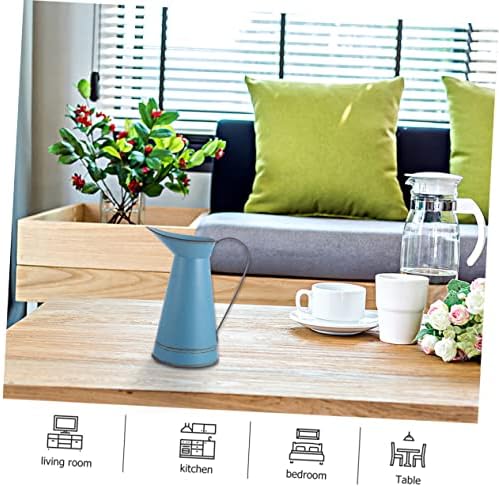 Unomor 2pcs Retro Metal Flower Vase with Bucket Pot Design