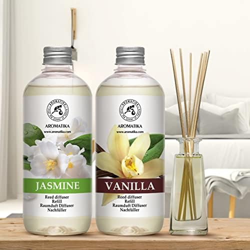 Jasmine Vanille Reed Diffuser Refill Set 34 Fl Oz 2 x 500ml