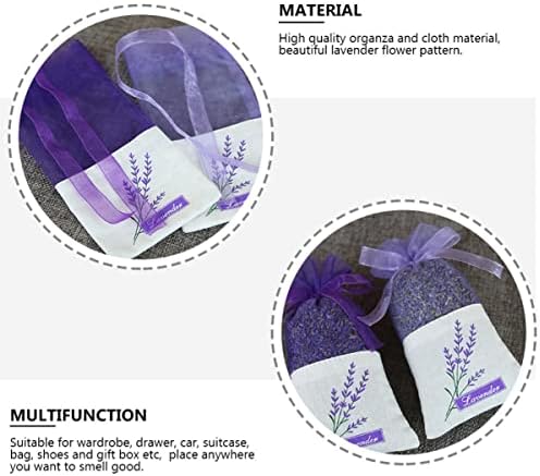 COHEALI 22Pcs Lavender Sachet Bags Empty Organza Pouches with Ribbon