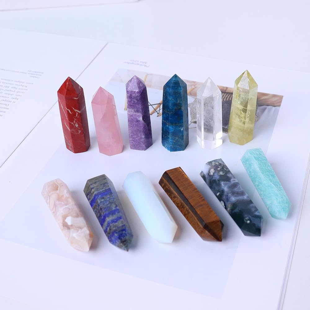 PEKMAR Green Fluorite Crystal Tower Home Decoration
