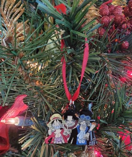 Fandom Emporium One Piece Luffy Ac Sab Adult Brothers Ornament
