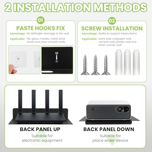 Steel Floating Shelves for Wall Black 906x689 in