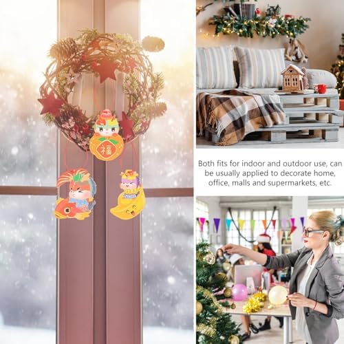 6pcs Chinese Hanging Ornaments for Festive Spring Festival Decor