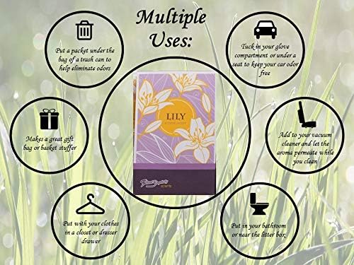 Lily Scented Sachets Pack of 6 - Home Fragrance