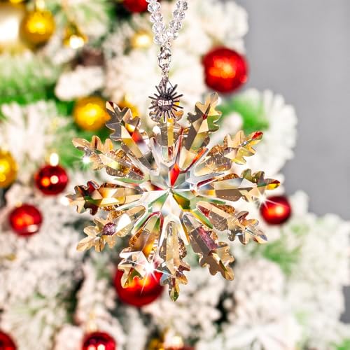 2025 Champagne Glass Christmas Snowflake Ornament