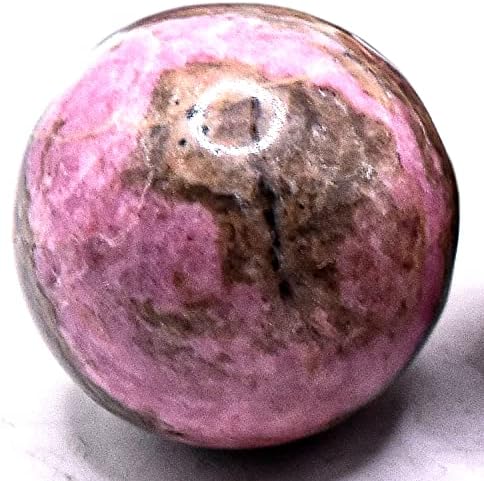 HQRP 25mm Pink Rhodonite Sphere Natural Gemstone Collectible Decor